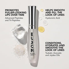 Buxom Plump Shot Hyaluronic Acid spheres hydrate lips