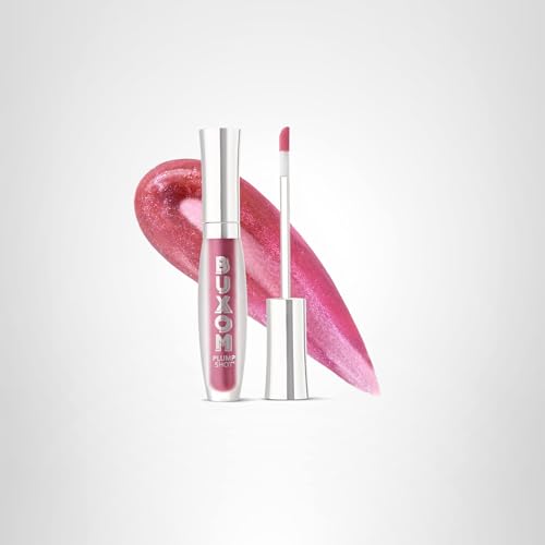 Buxom Plump Shot Peptides lip serum bottle close-up
