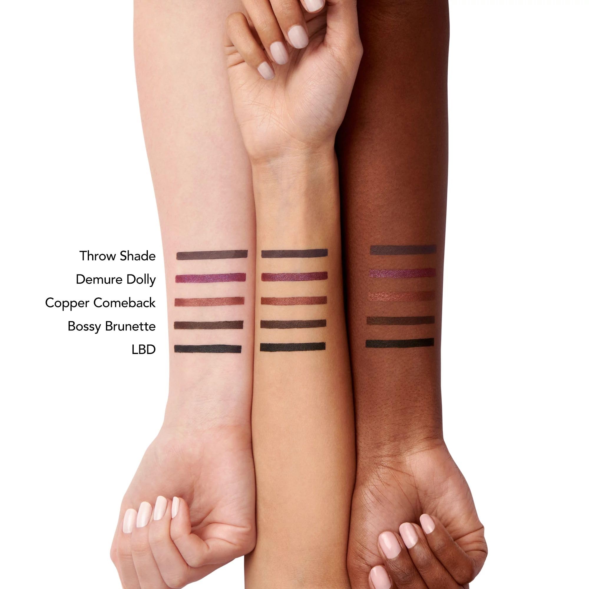 Buxom Power Line Lasting Eyeliner Bossy Brunette cat eye look ready.