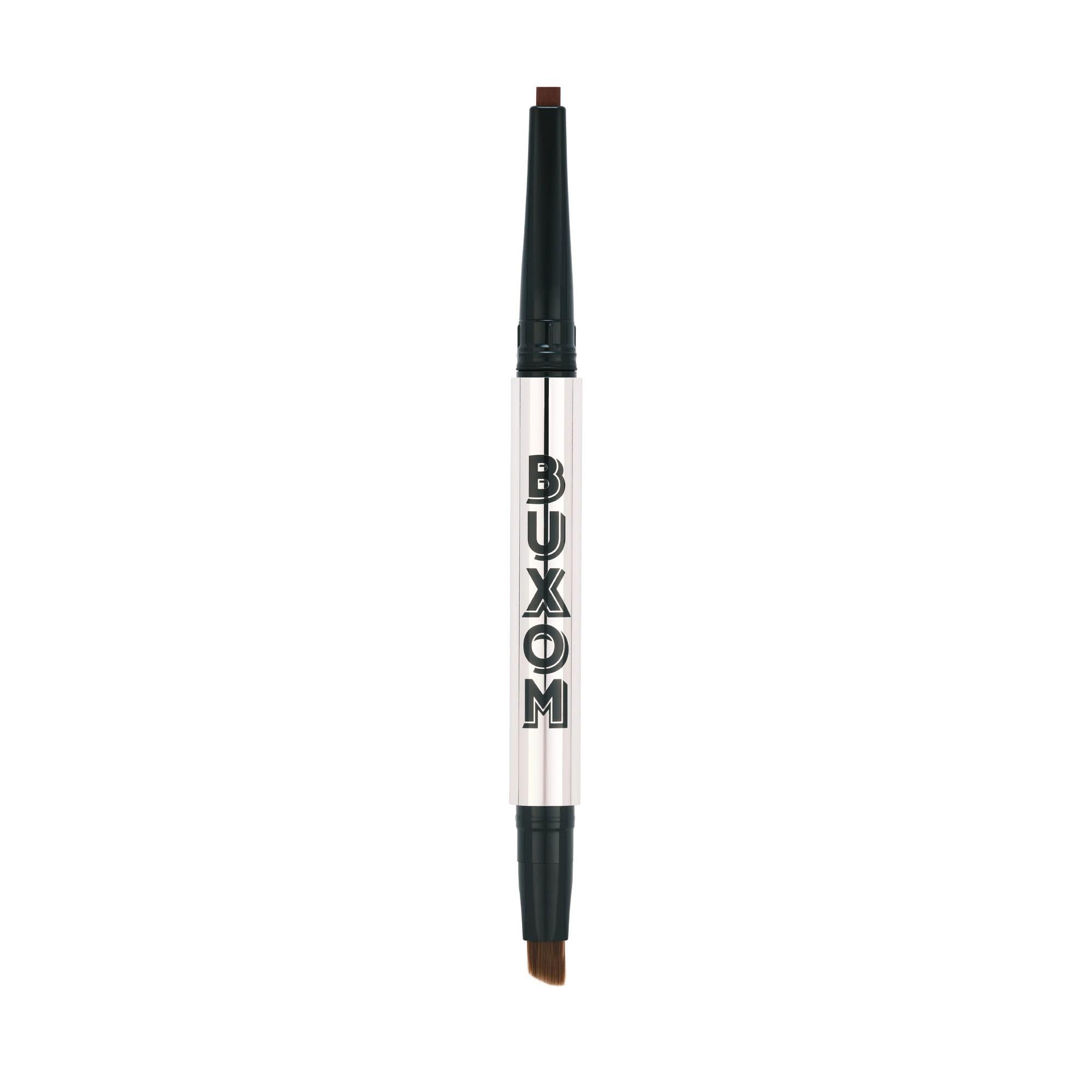 Buxom Power Line Lasting Eyeliner Bossy Brunette tip closeup for precise definition.