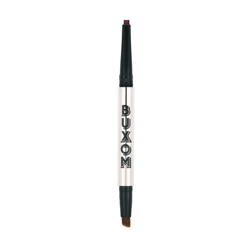 Buxom Power Line Lasting Eyeliner in Demure Dolly tip closeup for precise line definition.