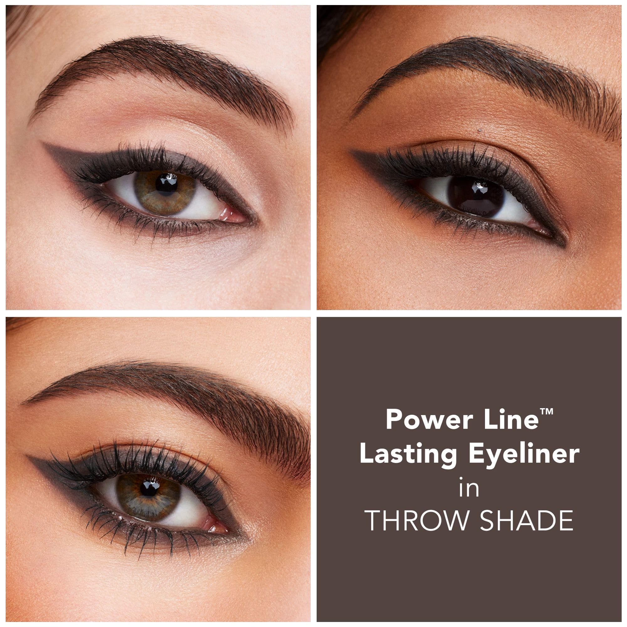 Buxom Power Line Lasting Eyeliner waterproof formula lasts through the day without fading.