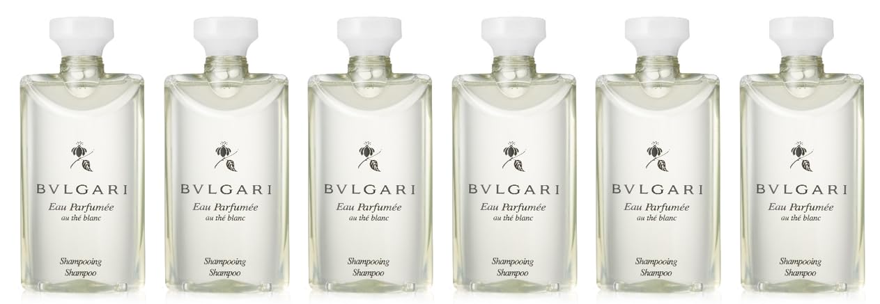 BVLGARI White Tea au the blanc shampoo front view, unisex scent for daily use