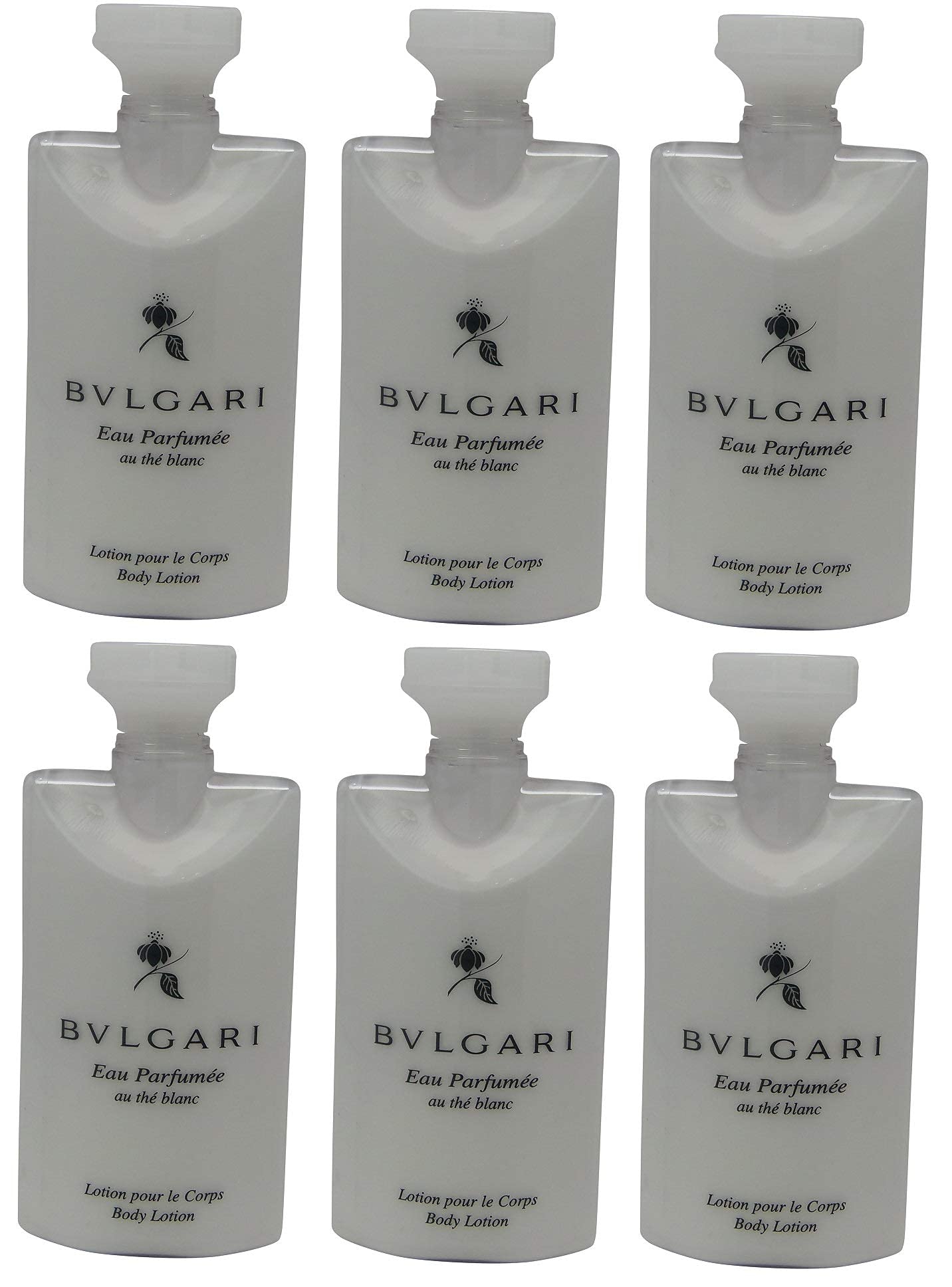 BVLGARI White Tea Body Lotion bottle for daily hydration and unisex fragrance.