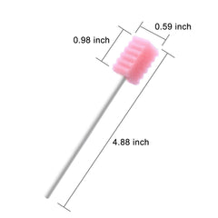 BVN disposable mouth swabs packaged in a 100-piece box for convenient use.