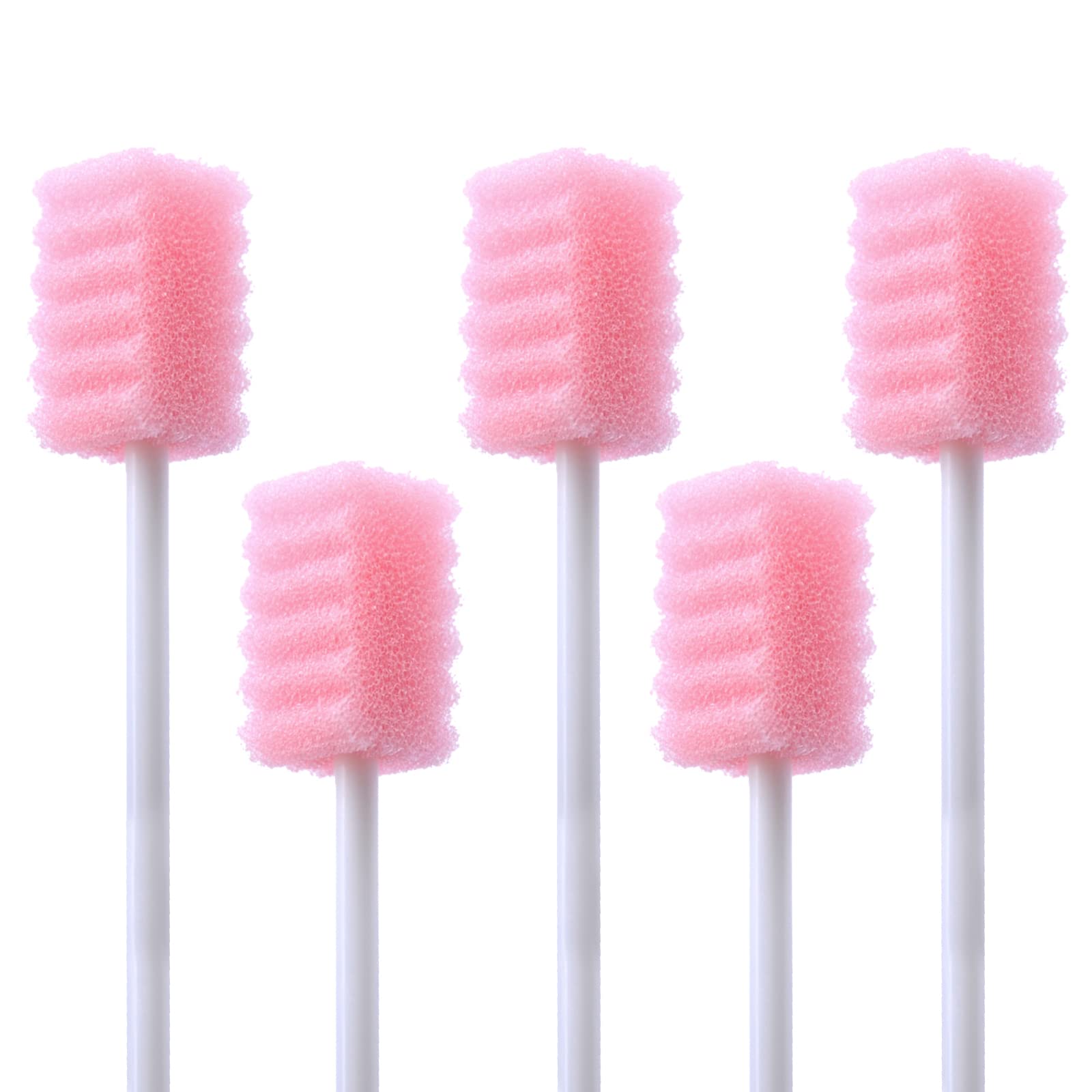 BVN mouth swabs sawtooth pink close-up for precise cleaning and refreshed breath.