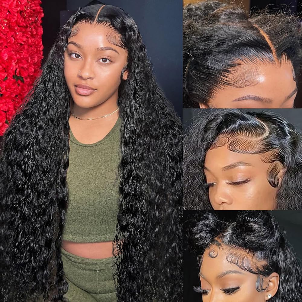 BWDWST 32-inch deep wave lace front wig for daily wear with natural-looking length.