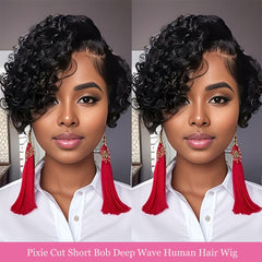 Bworto Deep Wave Virgin Hair Wig showcasing rich texture and versatile wear.