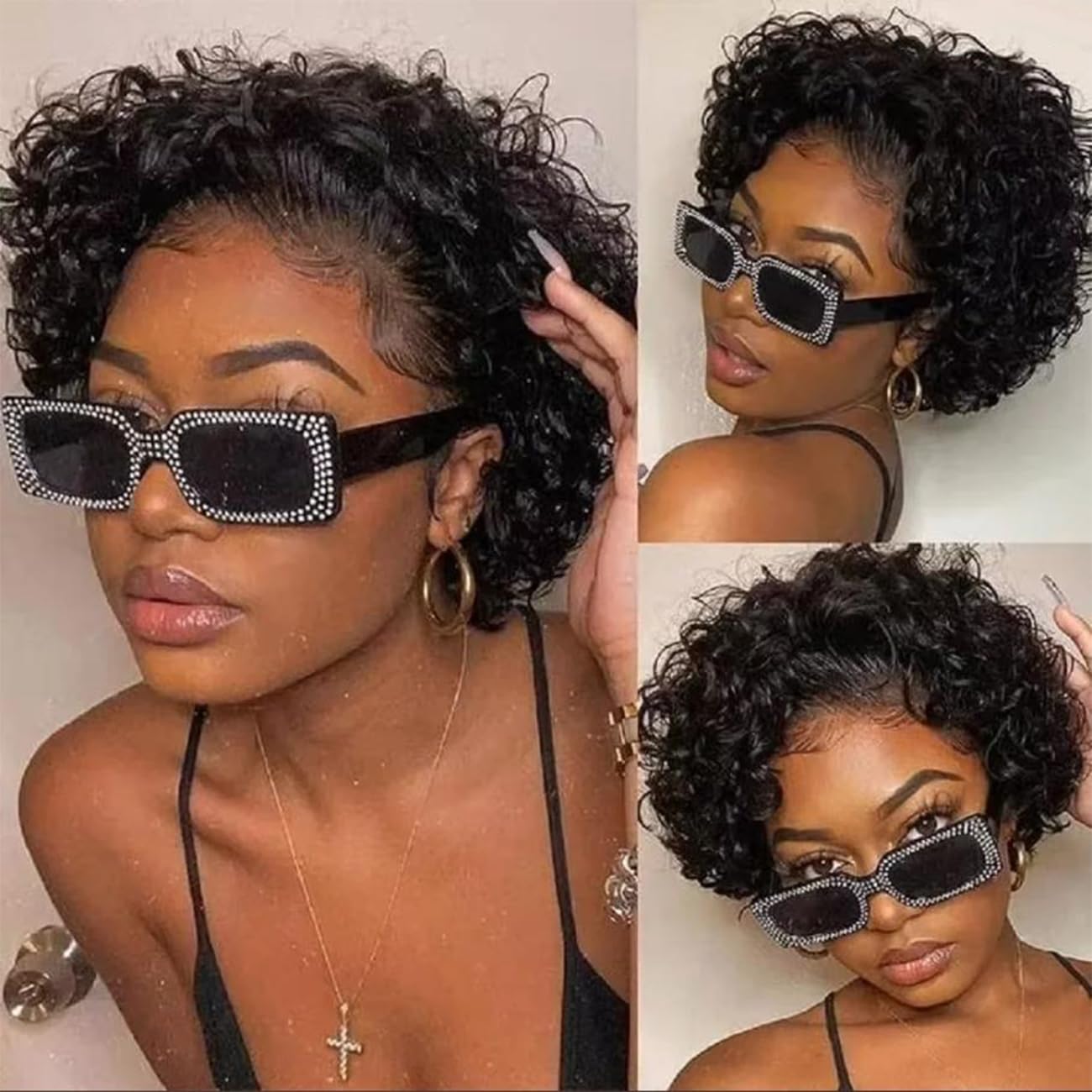 Bworto Pre-Plucked Lace Front with baby hairs for a natural hairline look.