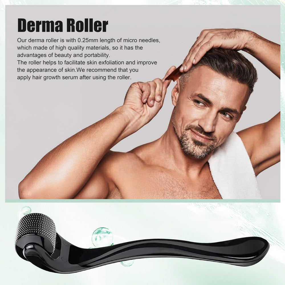 BY BARNEY user applying serum directly to the scalp.