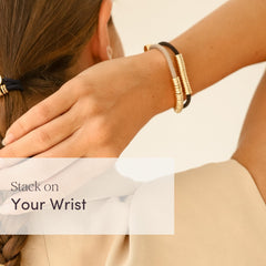 By Lilla decorative hair tie bracelets ponytail accessory for chic, effortless styling.