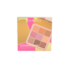 BY MARIO 9 Eyeshadow Palette textures feature soft shimmer and matte options.