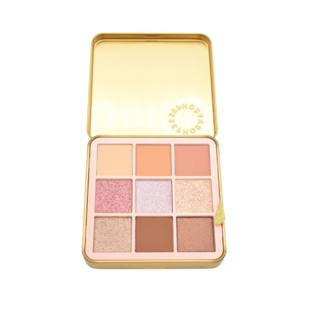 BY MARIO 9 Eyeshadow Palette close-up swatches reveal rich pigment payoff.