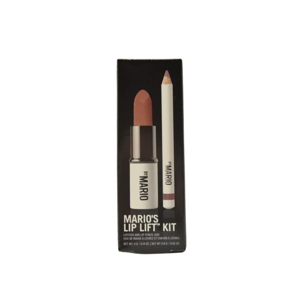 BY MARIO Lip Lift Kit Sam ultra suede lipstick close-up for smooth color