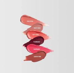 BY MARIO Soft Pop Blush Stick Pale Petal close-up texture highlights smooth, moisturizing feel.
