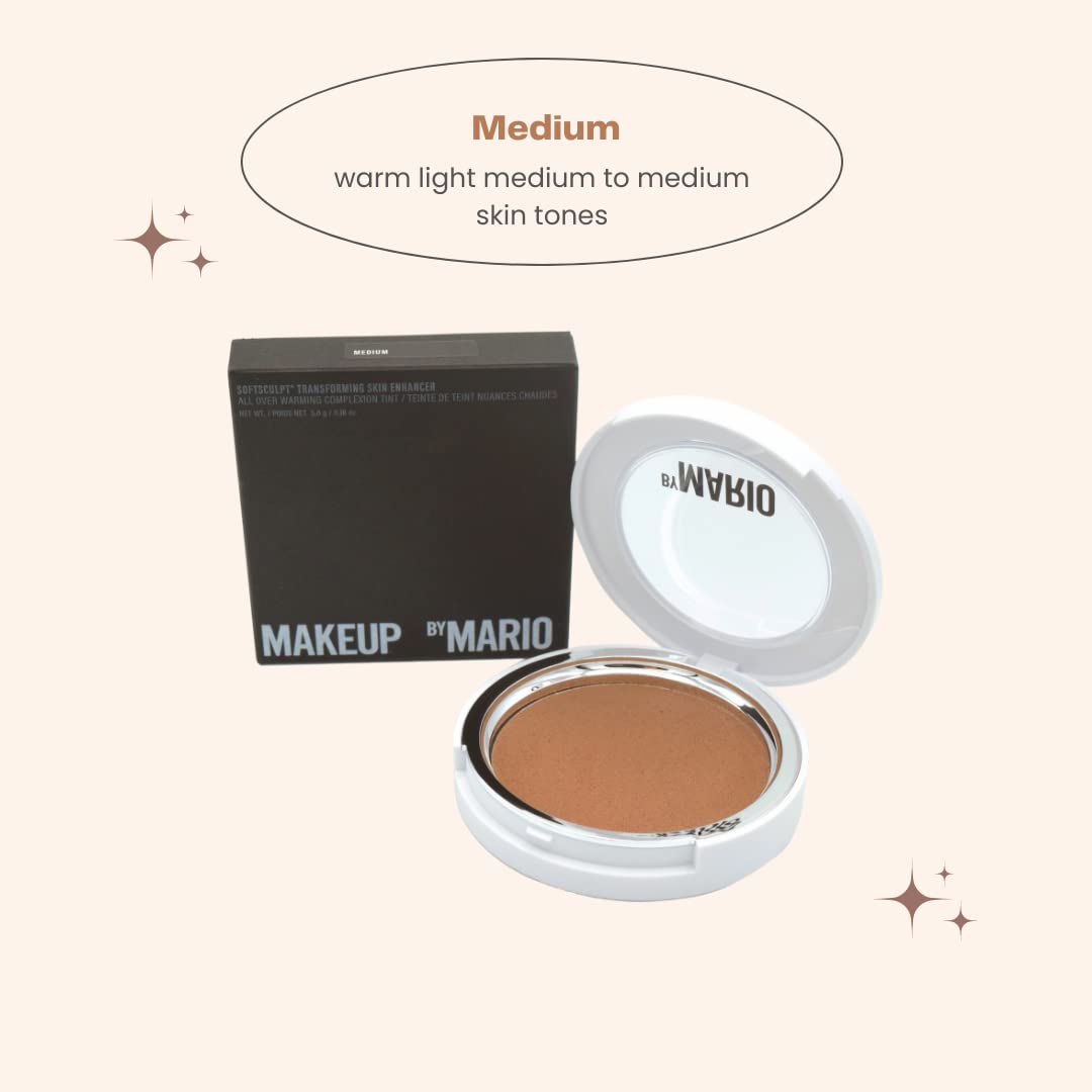BY MARIO SoftSculpt swirl-on-cheek demonstrates blendable warmth.