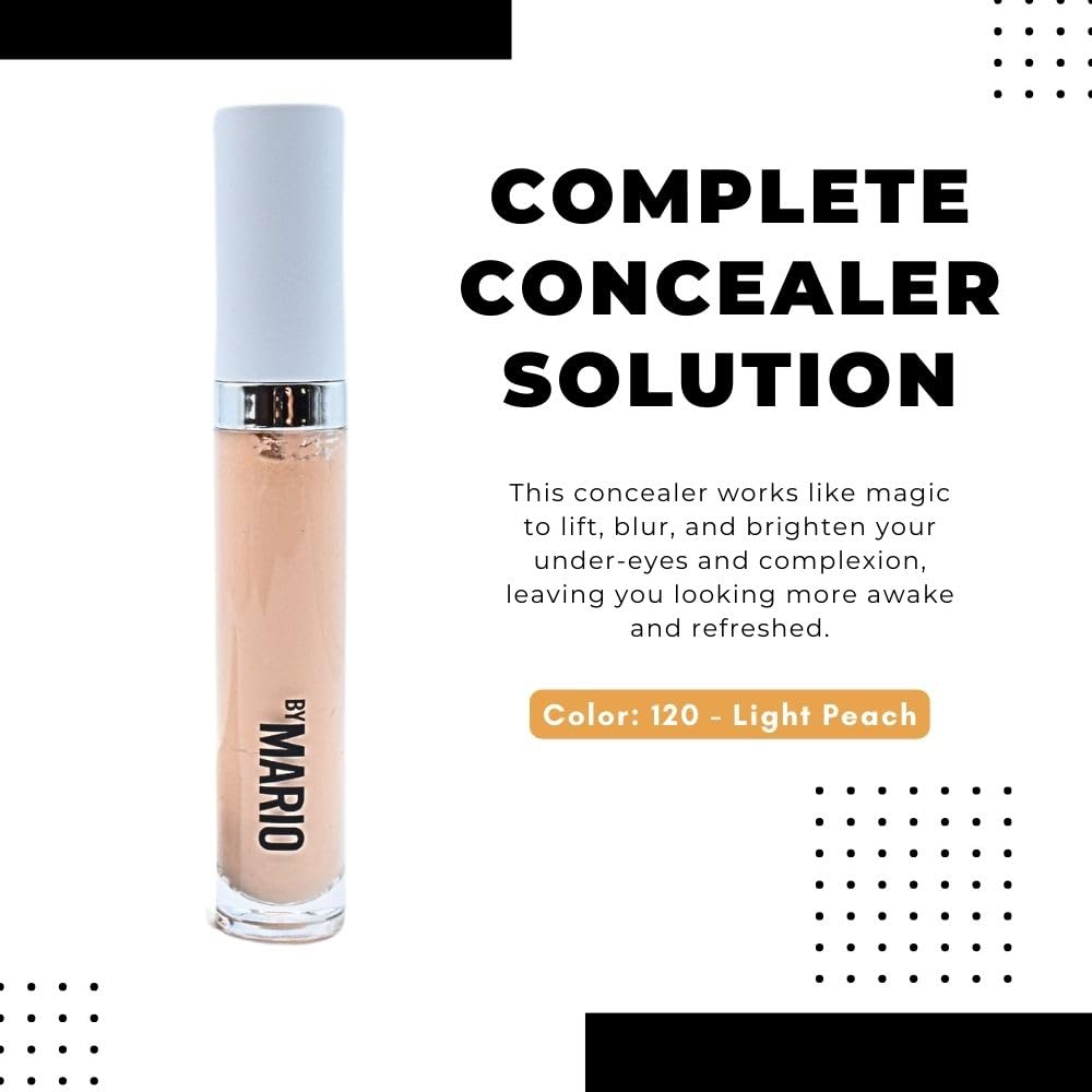 BY MARIO SurrealSkin Awakening Concealer demonstrates buildable coverage for darker under-eye areas.