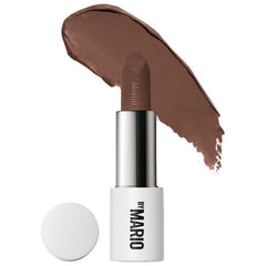 BY MARIO Ultra Suede Lipstick, front view, silky glide with long-lasting color