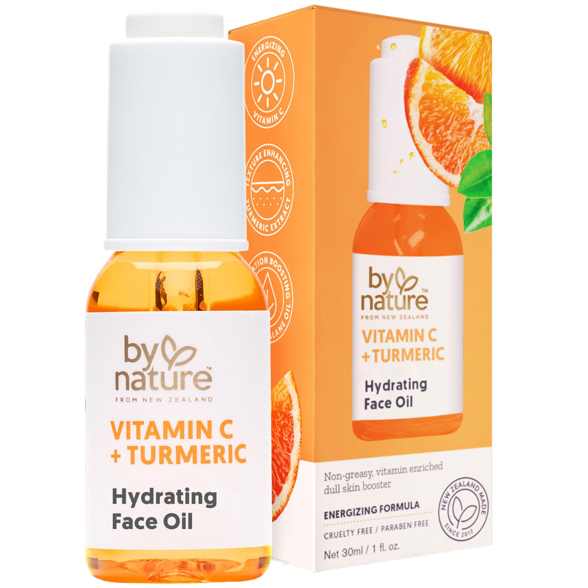 By Nature Brightening Hydrating Face Oil bottle ready for daily glow