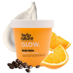 By Nature Glow balm jar close-up showing rich texture for hydrated skin.