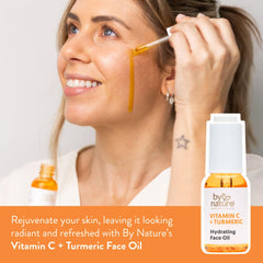 By Nature Turmeric extract in oil supports smoother texture and even tone