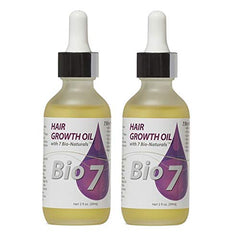 By Natures Bio 7 Hair Growth Oil bottle with dropper for easy scalp nourishment