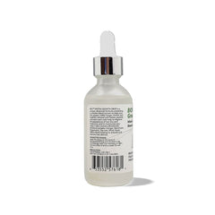 Bio7 bottle with liquid droplet mid-dispense for targeted scalp care.