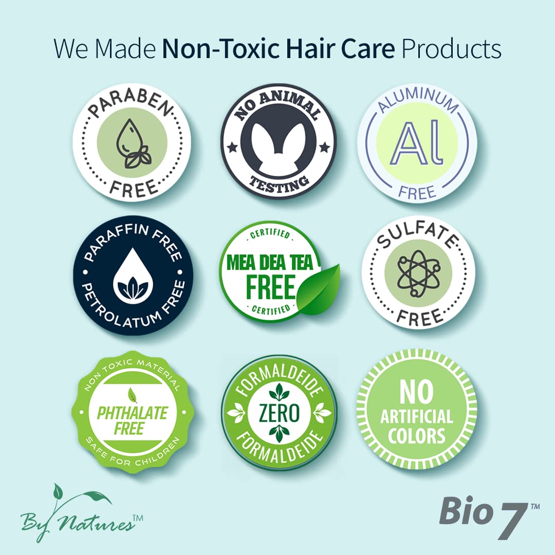Bio7 hair density close-up showing thicker-looking strands after use.