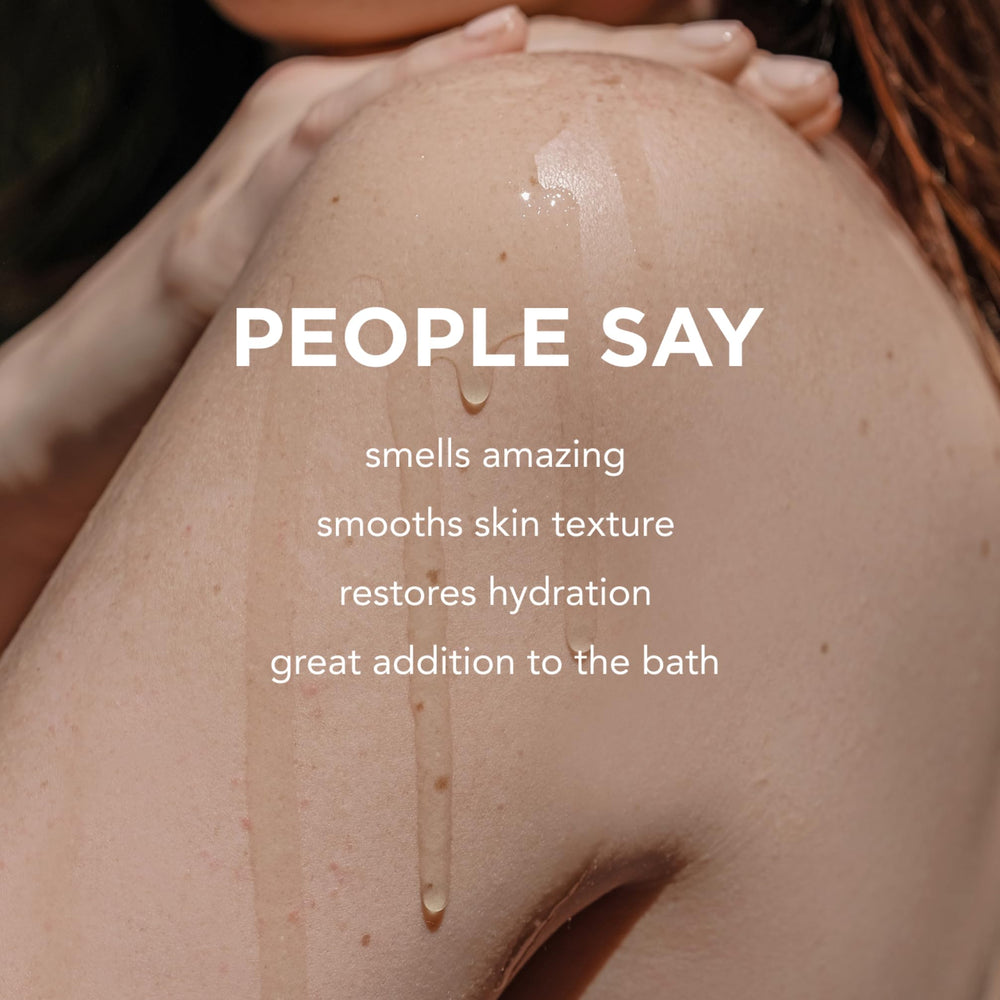 By Rosie Jane Wake bath oil being dispensed for easy application