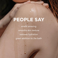 By Rosie Jane Wake bath oil being dispensed for easy application