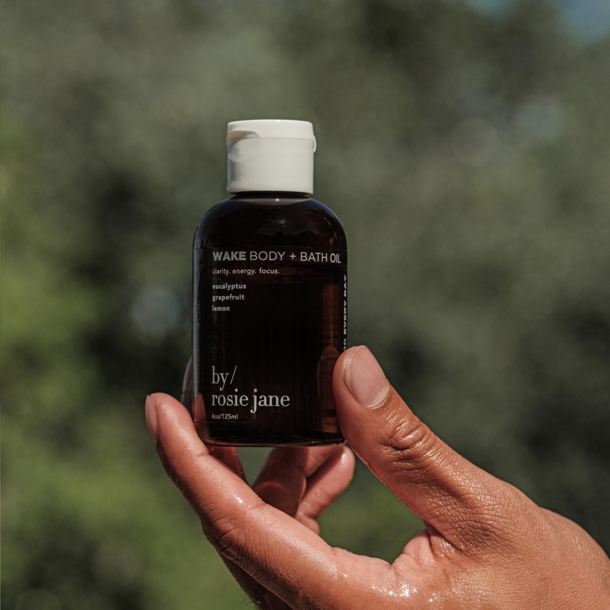 By Rosie Jane Wake bath oil ingredients include kakadu plum and rosehip
