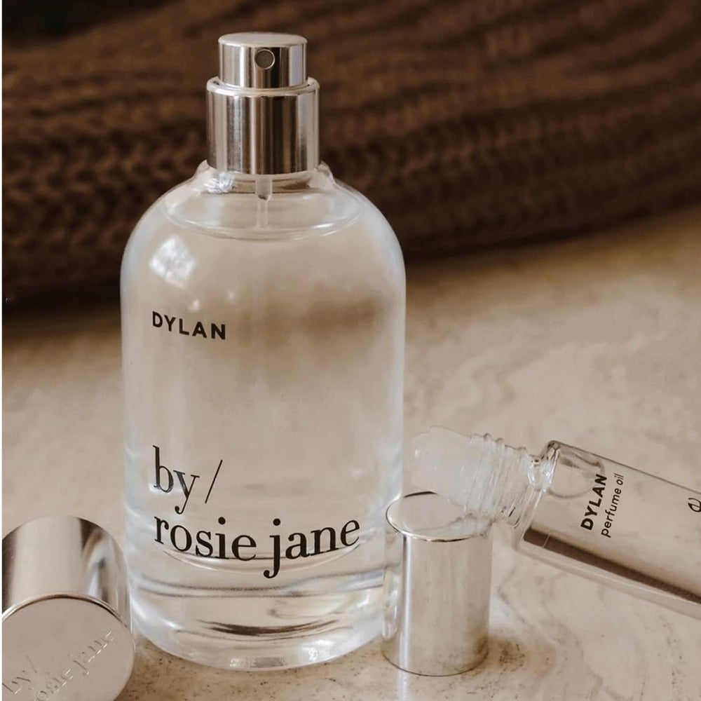 By Rosie Jane Dylan packaging box emphasizing a clean, toxin-free formula.