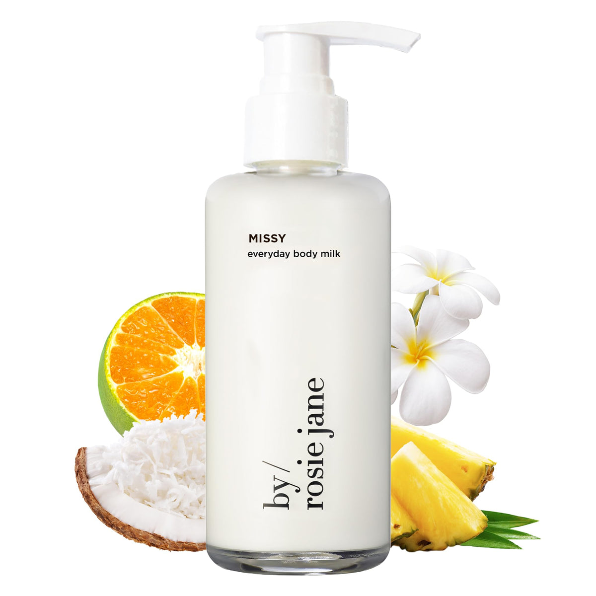 By Rosie Jane Everyday Body Milk Missy bottle pour for on-the-go hydration