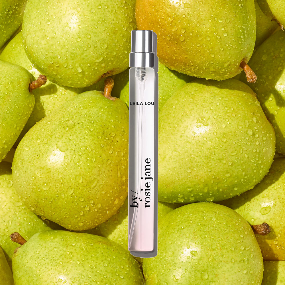 By Rosie Jane Leila Lou travel size packaging, ideal for on-the-go use.