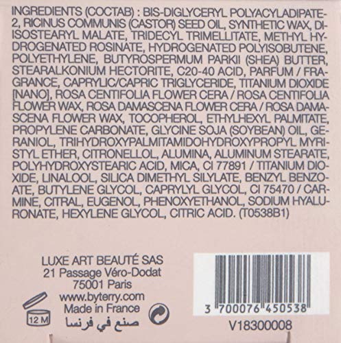 By Terry Baume de Rose Lip Balm can soften cuticles during routine care.