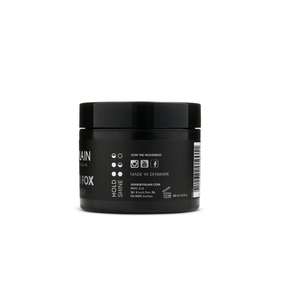 Fini moyen et tenue durable pour plusieurs coiffures avec By Vilain Silver Fox Mud Wax
