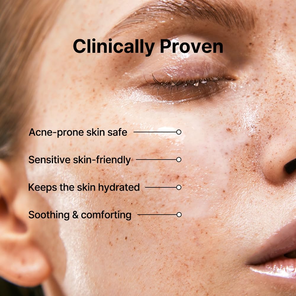 Product being applied to facial areas prone to dryness