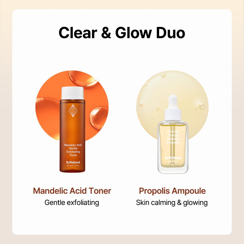 BY WISHTREND Mandelic Acid 5% Skin Prep Water applied after cleansing shows potential visible results