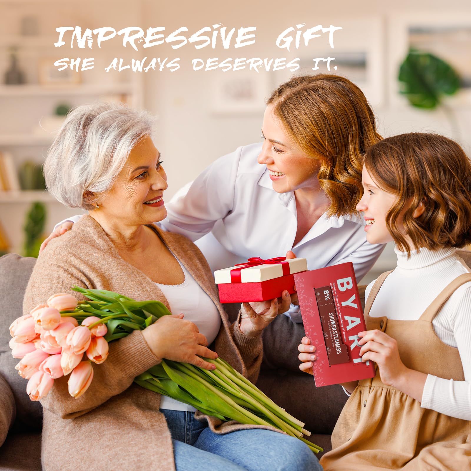BYART shower steamer gift set makes a thoughtful present.