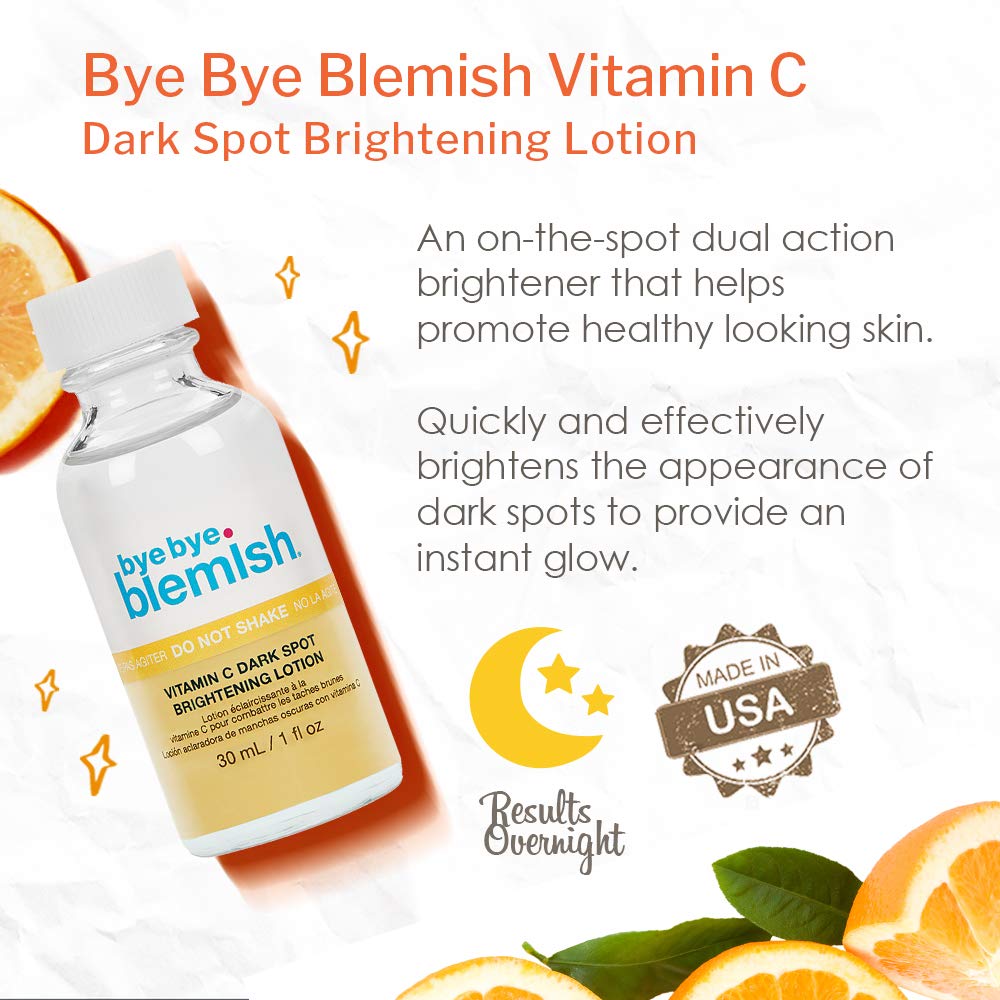 Bye Bye Blemish Vitamin C-enriched formula promotes brightening and renewal on treated areas