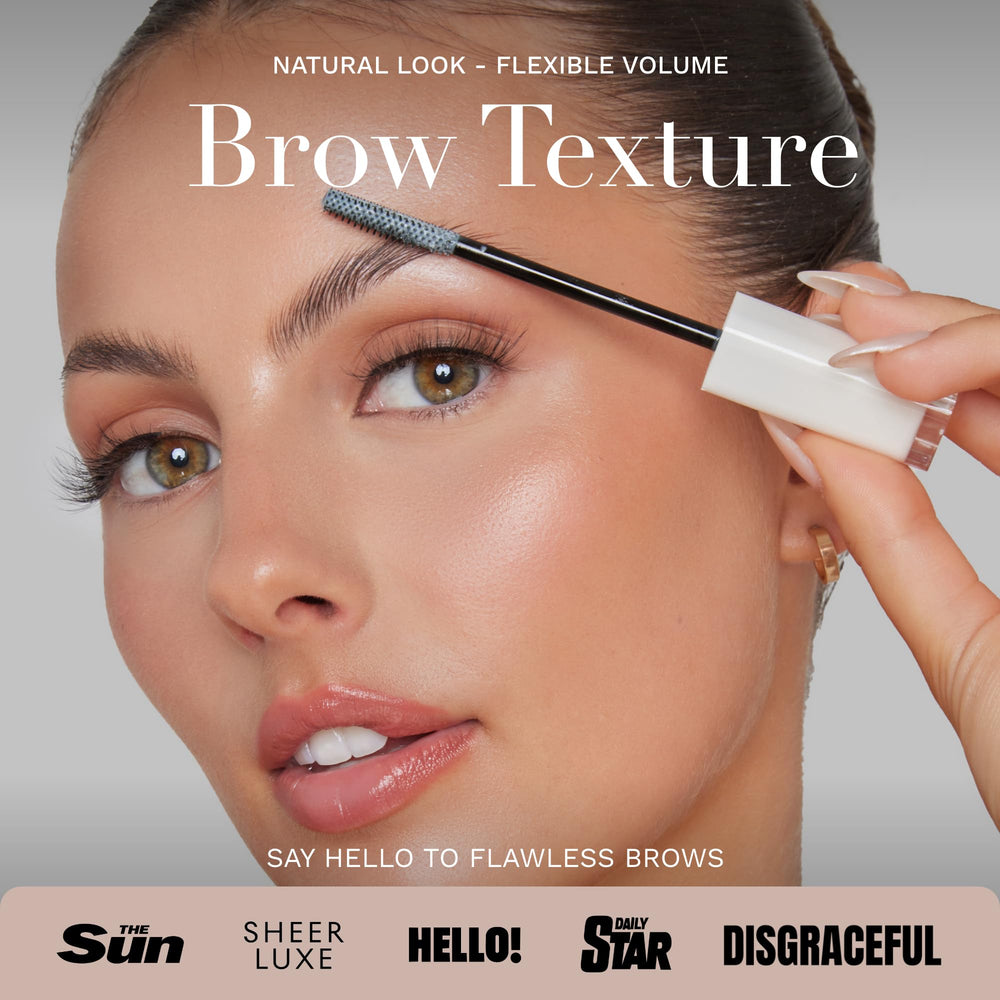 byellie brow texture spoolie-application enables easy shaping and fluffy look