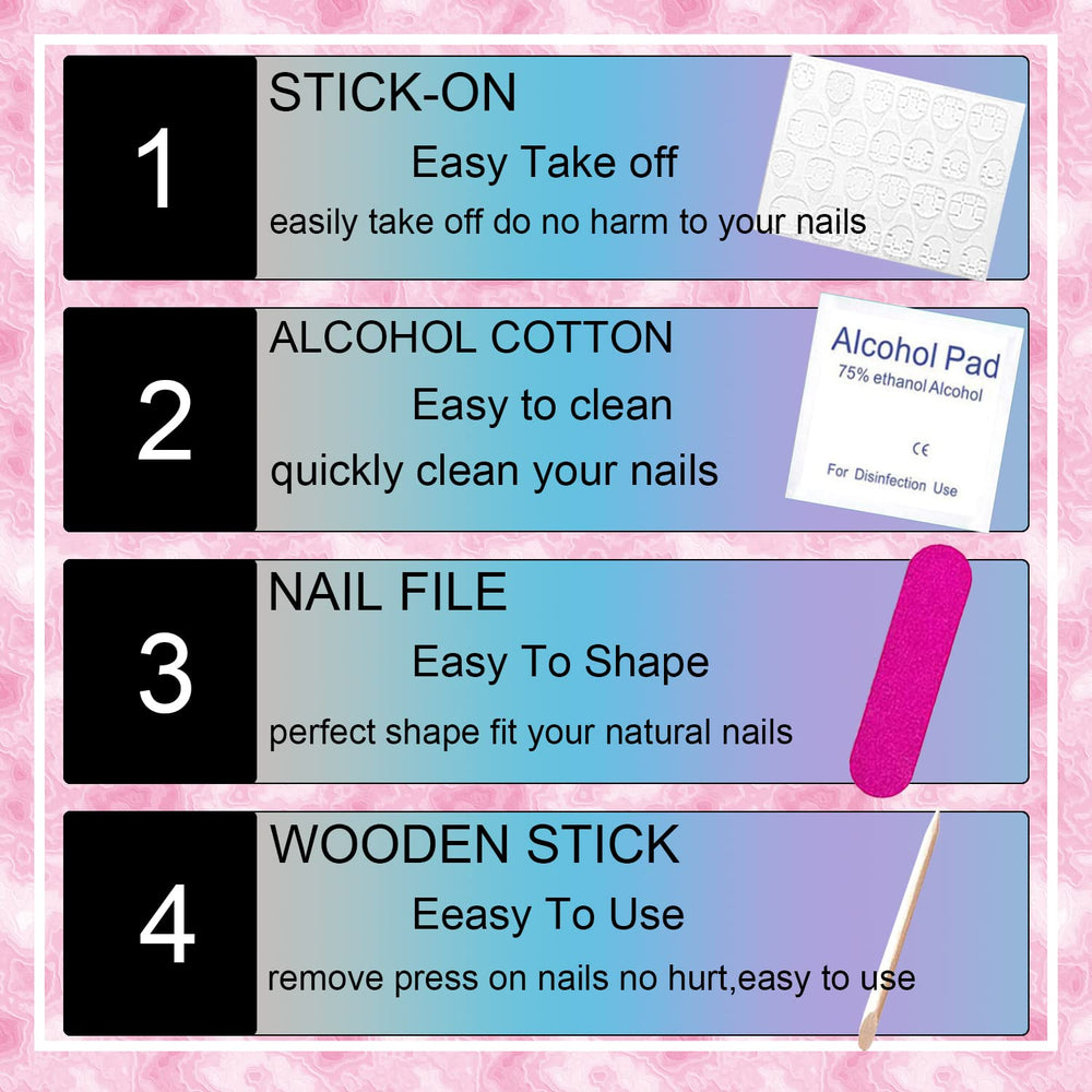 BYETOCE easy-apply nails quick at-home application