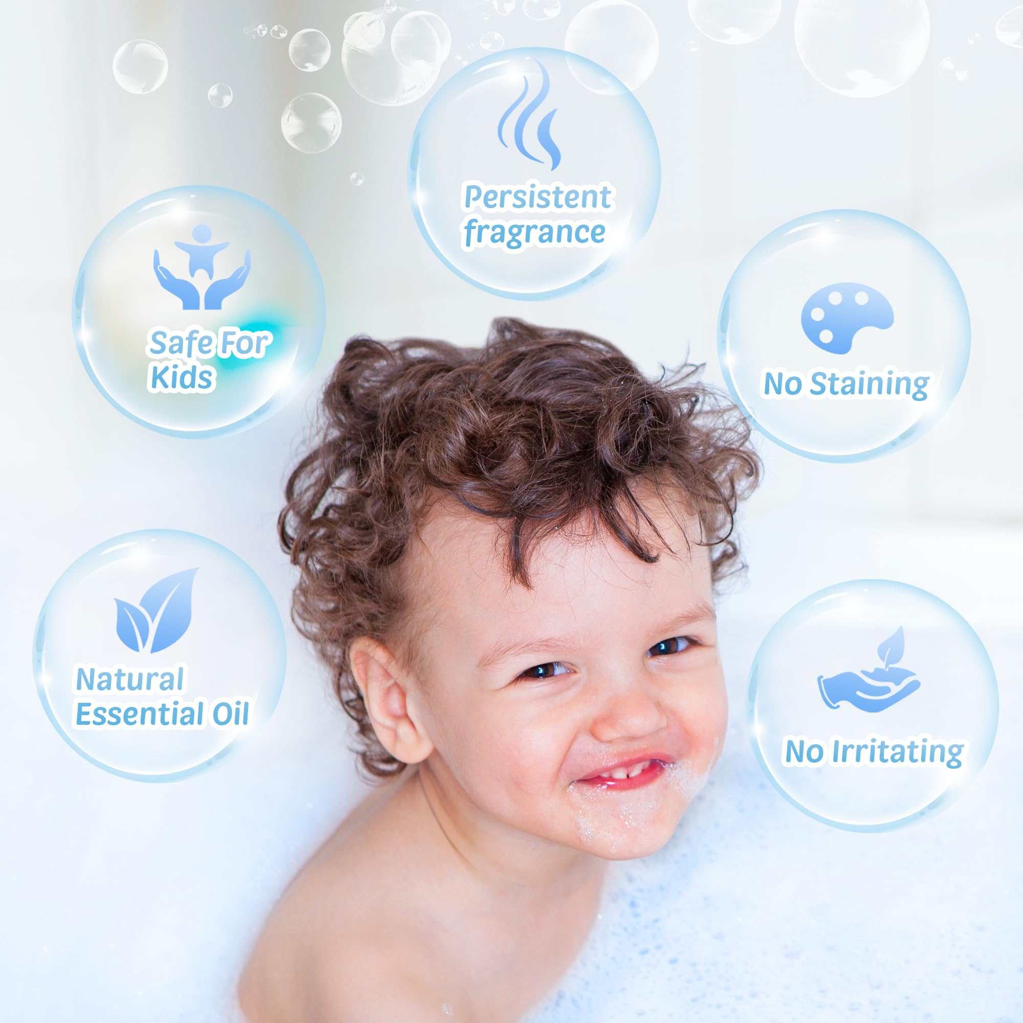 Bath time becomes bubbly with BYGGVIR’s rich foaming action.