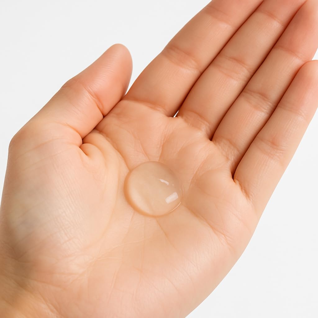 by.H aloe vera gel texture close-up showing quick absorption