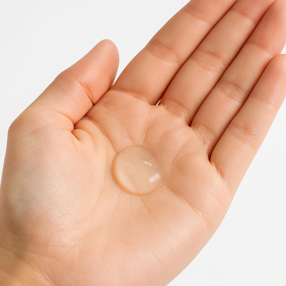 by.H aloe vera gel texture close-up showing quick absorption