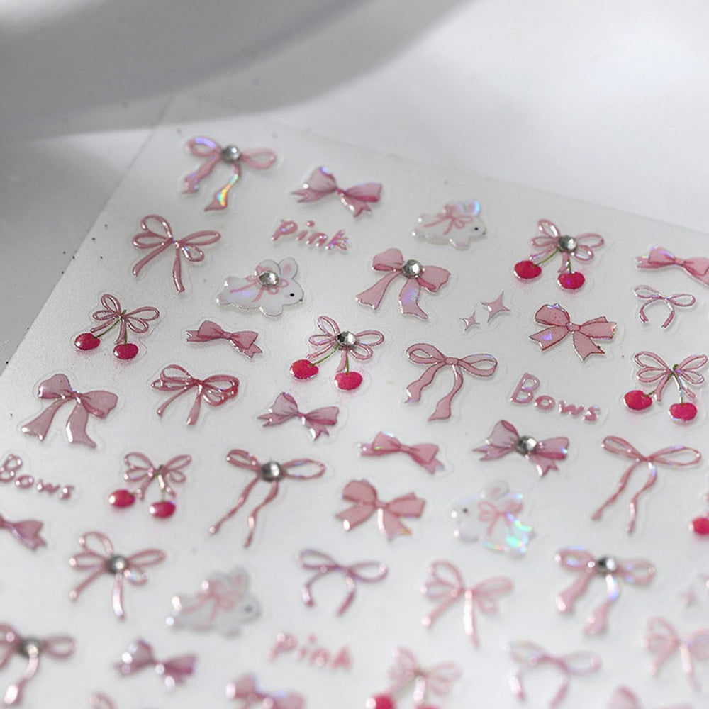 BYJKYEN self-adhesive bow decals perfect for French-tip accents.