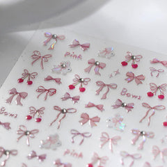 BYJKYEN self-adhesive bow decals perfect for French-tip accents.