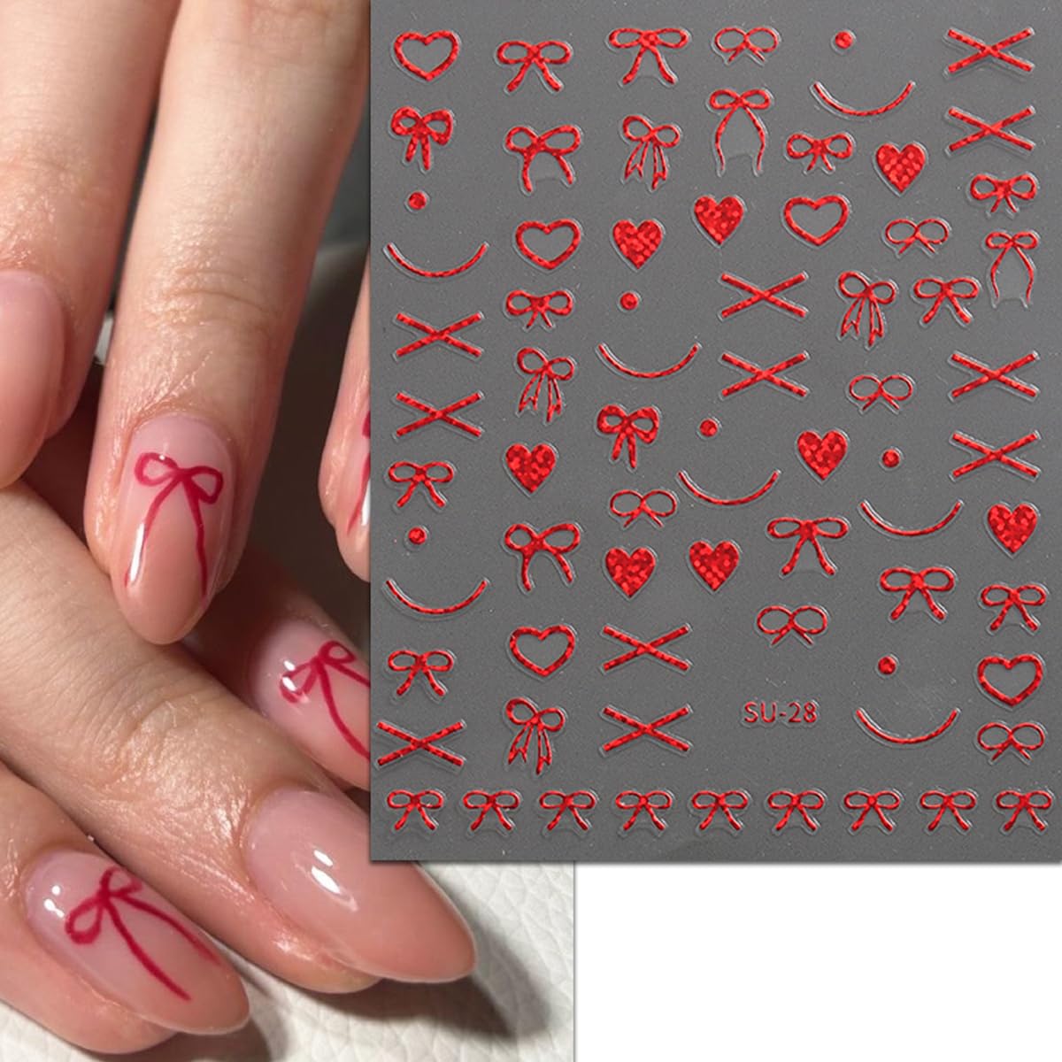 Clean nails and top coat help seal the look.