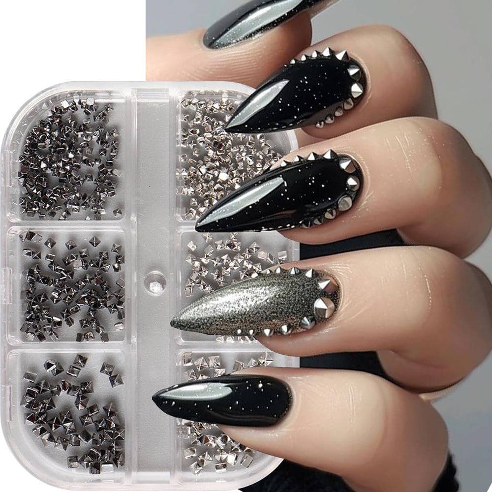 BYJKYEN mini nail art studs rhinestones for quick stylish embellishment