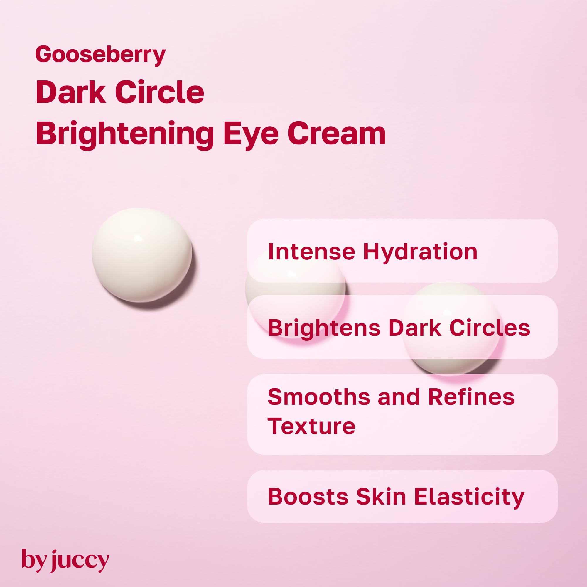 BYJUCCY Gooseberry Eye Cream ingredients list with gooseberry and peptides